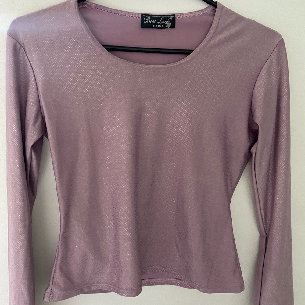 Women's Pink Long Sleeve Top
